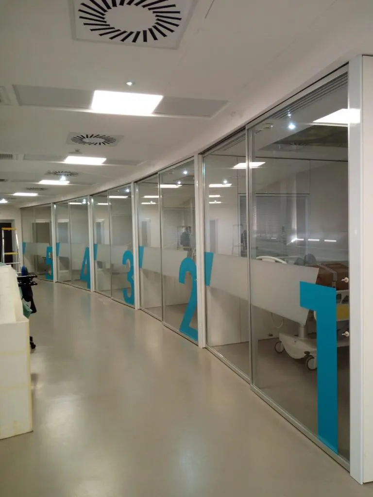 Policlinico di Abano Terme: triage, pareti e spogliatoi